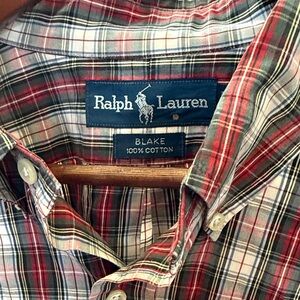 Ralph Lauren BLAKE Men's Multicolor Plaid Shirt